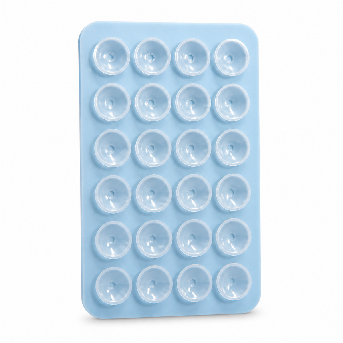 Light Blue silicone suction phone holder for cases