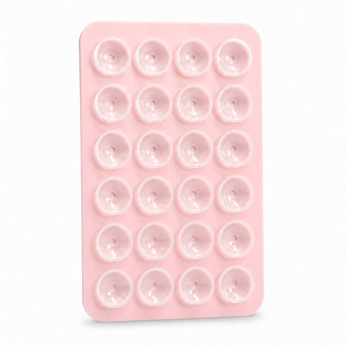 Light Pink silicone suction phone holder for cases