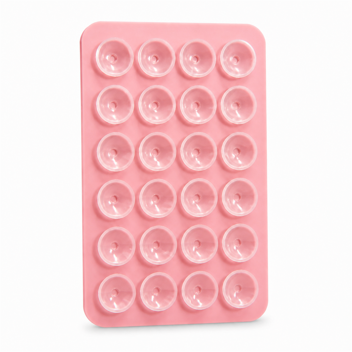 Pink silicone suction phone holder for cases